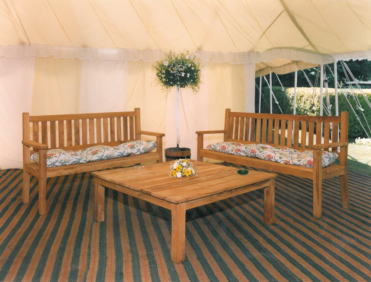 Oak Garden Furniture Set