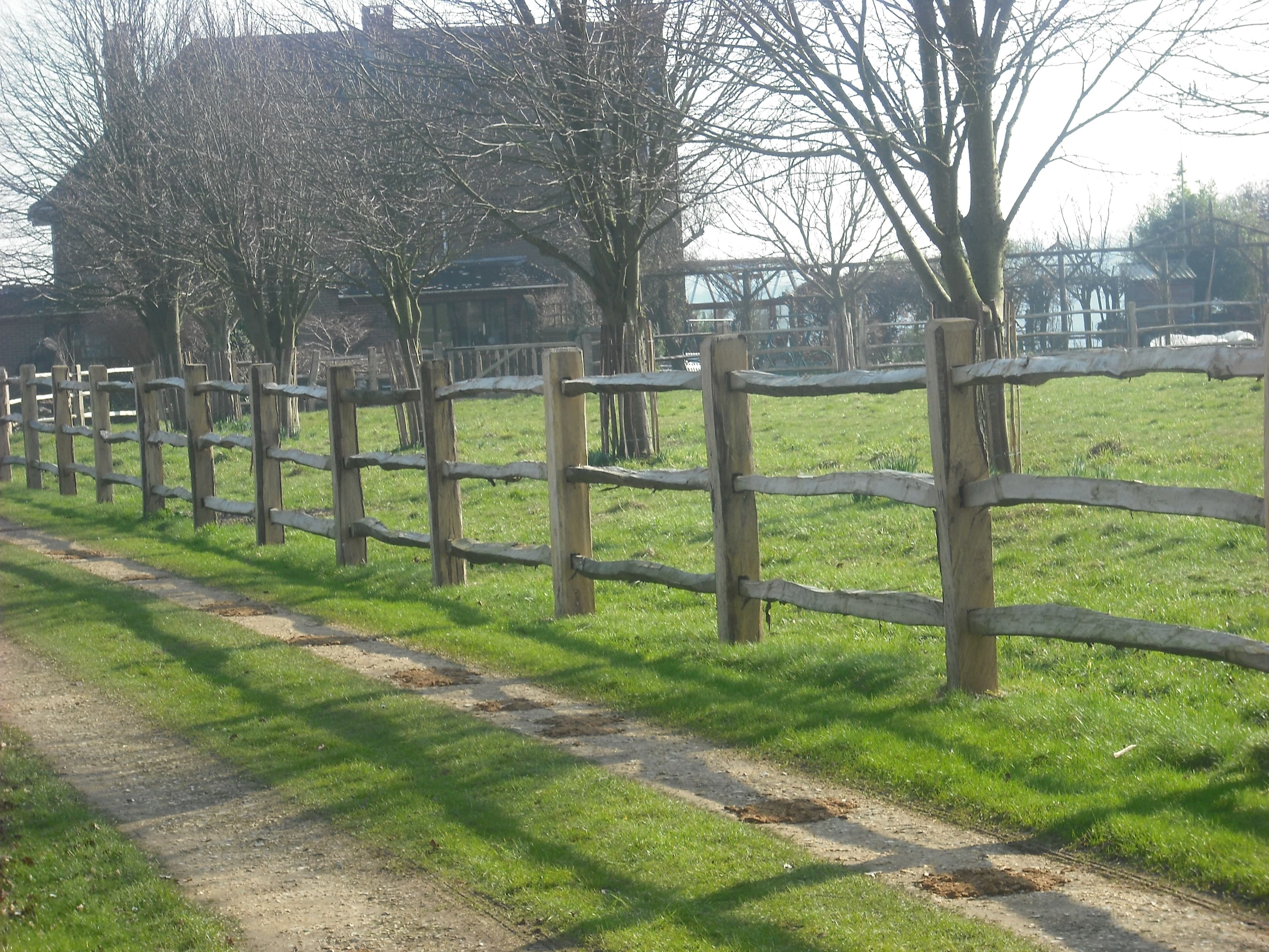 Winterborne Zelston Fencing 2-3 Rail Cleft Fencing