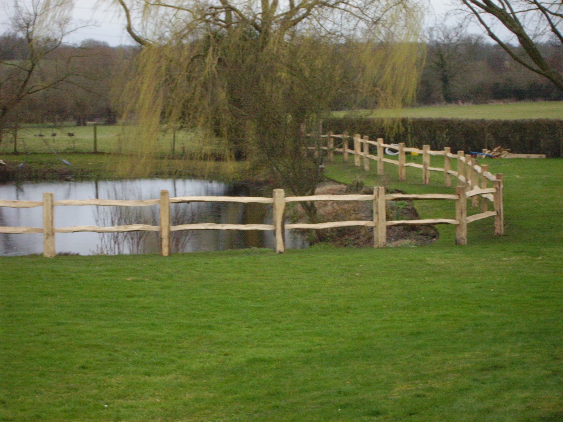 Winterborne Zelston Fencing 2-3 Rail Cleft Fencing