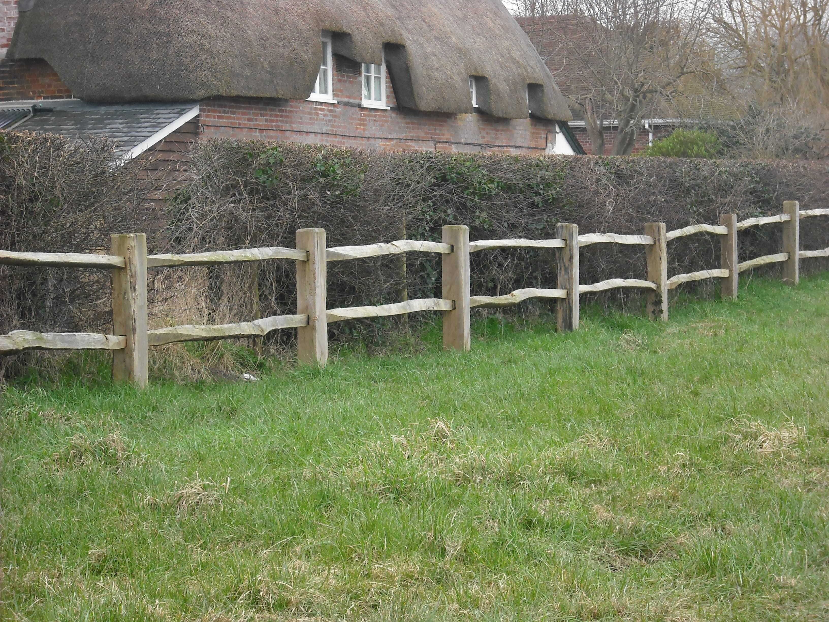 Winterborne Zelston Fencing 2-3 Rail Cleft Fencing